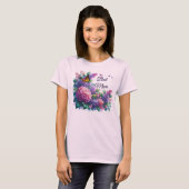 T-shirt floral de la meilleure maman Lilacs violet (Devant entier)