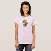 T-shirt floral de roses (Devant entier)