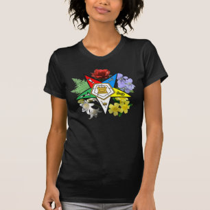 T-shirt floral d'étoile orientale