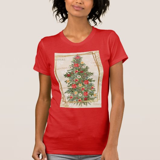 T-shirt floral d'hiver (Devant)