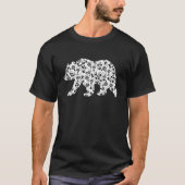 T-shirt floral d'ours (Devant)