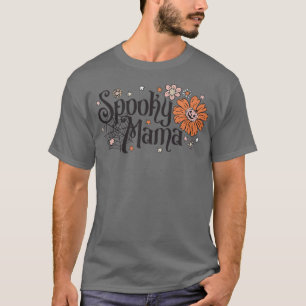 T-shirt Floral Éffrayant Mama femmes Éffrayant Maman Hallo