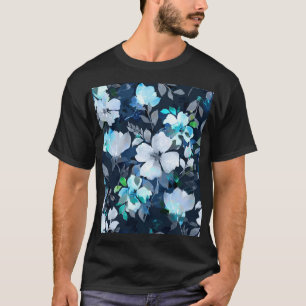 T-shirt Floral Elegance Motif aquarelle