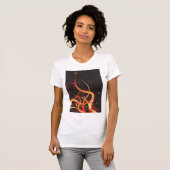 T-shirt Floral Été Femme (Devant entier)