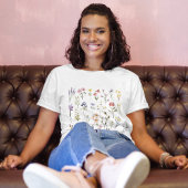 T-shirt Floral Fleur sauvage rétro