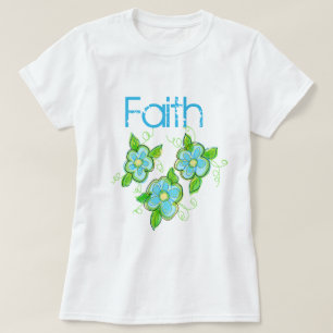 T-shirt Floral Fleuri Avec Bleu Et Vert