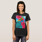 T-shirt Floral Hummingbird Wave  (Devant entier)