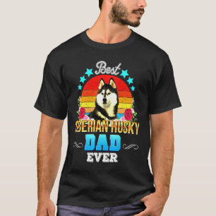 T-shirt Floral Husky Sibérien