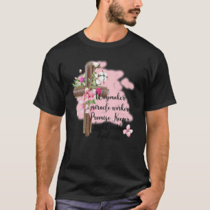 T-shirt Floral Jésus Croiseur Miracle Travailleur