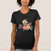 T-shirt Floral Labrador Retriever (Devant)