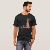 T-shirt Floral Life is Better With A Shepherd German Sheph (Devant entier)