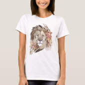 T-Shirt Floral Lion (Devant)