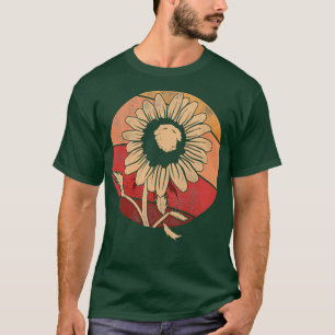T-shirt Floral Nature Daisy Lover Gardener Retro Daisy Flo