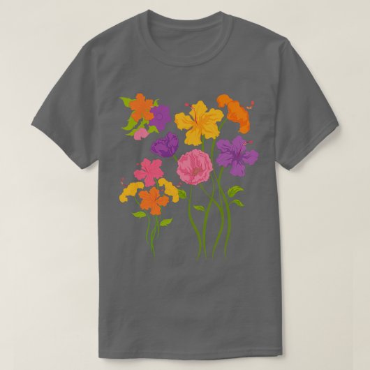T-shirt Floral Nature Fleur Fleurit Fleur sauvage Botanica (Design devant)
