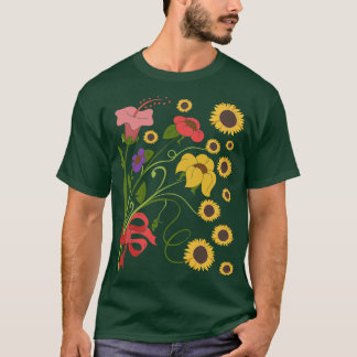 T-shirt Floral Nature Plante Botany Fleur sauvage Botaniqu