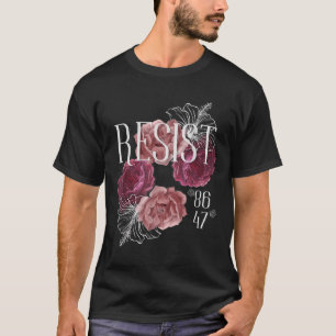 T-shirt Floral ne résiste pas à mon président 86 47 Anti-t
