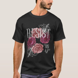 T-shirt Floral ne résiste pas à mon président 86 47 Anti-t