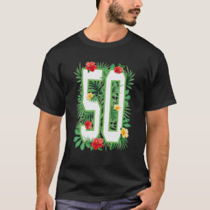 T-shirt Floral Numéro 50 Fleur Cinquante Jardin Flux d'été