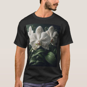 T-shirt Floral Orchidée blanche