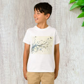T-shirt Floral papillon