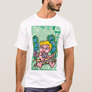 T-shirt Floral Sagittarius Archer enfant, fleurs bleues