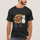T-shirt Floral Sheep Cute Spring Design (Devant)