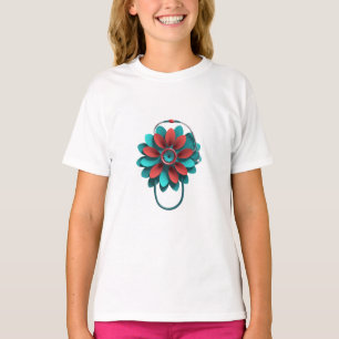 T-shirt Floral Stethoscope Design – Unique Medical & Healt