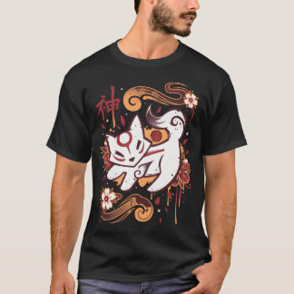 T-shirt Floral Wolf Spirit - Geek Gamer