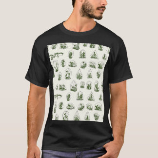 T-shirt Florarium Succulent : Conception géométrique Vinta