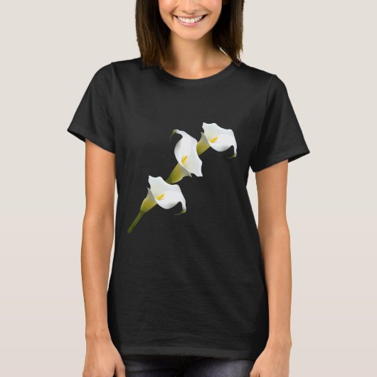 T-shirt Flore blanche Calla Lilly (Devant)