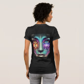 T-shirt Flore en voie de disparition : Elégance noire et b (Dos entier)