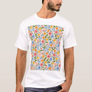 T-shirt Flore folklorique : Petits Motifs colorés