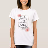 T-shirt Flore Inspiration Bible Verse (Devant)