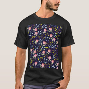 T-shirt Flore mignonne : Fleurs colorées Motif.