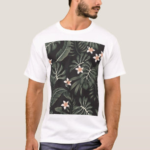 T-shirt Flore nocturne tropicale : Exotique Vintage.