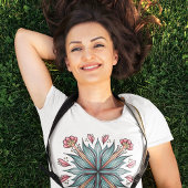 T-shirt Flore printanière : géométrique