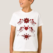 T-shirt Flore rouge (Devant)
