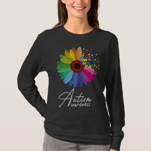 T-shirt Flore Sensibilisation sur l'autisme Fleur Faisée P