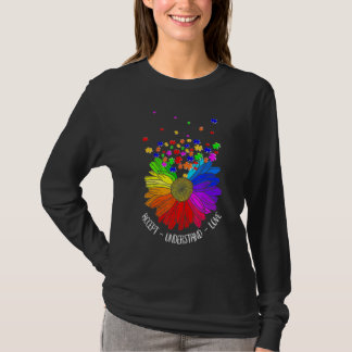 T-shirt Flore Sensibilisation sur l'autisme Fleur margueus
