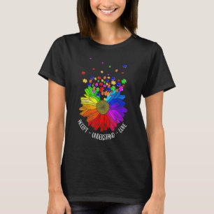 T-shirt Flore Sensibilisation sur l'autisme Fleur margueus