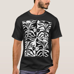 T-shirt Flore tirée à la main : Abstrait Vintage