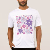 T-shirt Flore Vibrante Motif Floral Purple Rose Fleurs Ble (Devant)