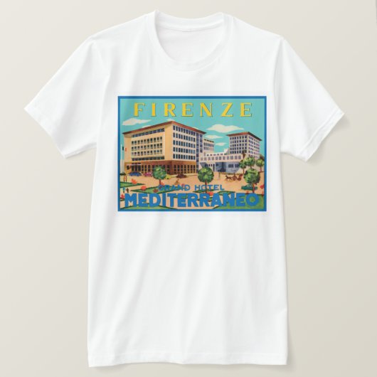 T-shirt Florence Grand Hotel Mediterraneo (Design devant)