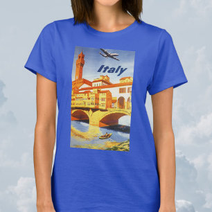 T-shirt Florence Italie Ponte Vecchio Vintage voyage du po