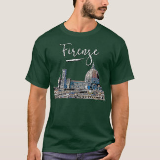 T-shirt Florence Italie Souvenir Europe Italie Tra Florenc