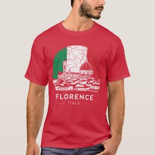 T-shirt Florence Ville Italie Drapeau drôle