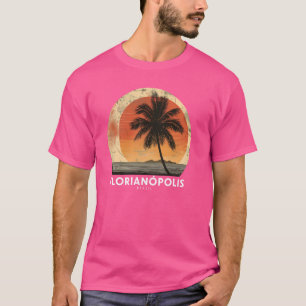 T-shirt Florianópolis Brésil Retro Beach Sunset Vintage