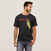 T-shirt Florida  Black Pride Pan African Flag Home Hometow (Devant entier)