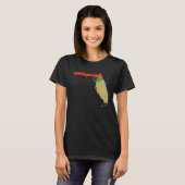 T-shirt Florida  Black Pride Pan African Flag Home Hometow (Devant entier)