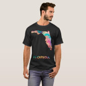 T-shirt Florida coloré Abstrait (Devant entier)
